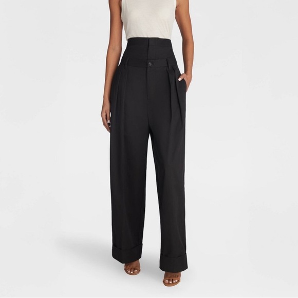 KBB by Kahlana Baggy Leg “The Waist Curtain Trouser” - NWT szM - Picture 3 of 5